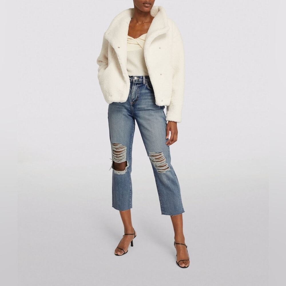 *L'AGENCE Distressed Adele Kick-Flare Jeans Size 29 NEW*